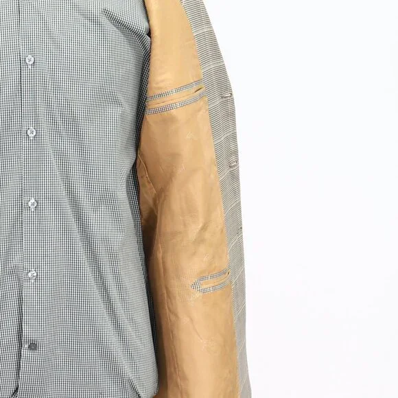 Brioni 42R Beige Check 3-Button Sport Coat Blazer Jacket T269 - Picture 10 of 11